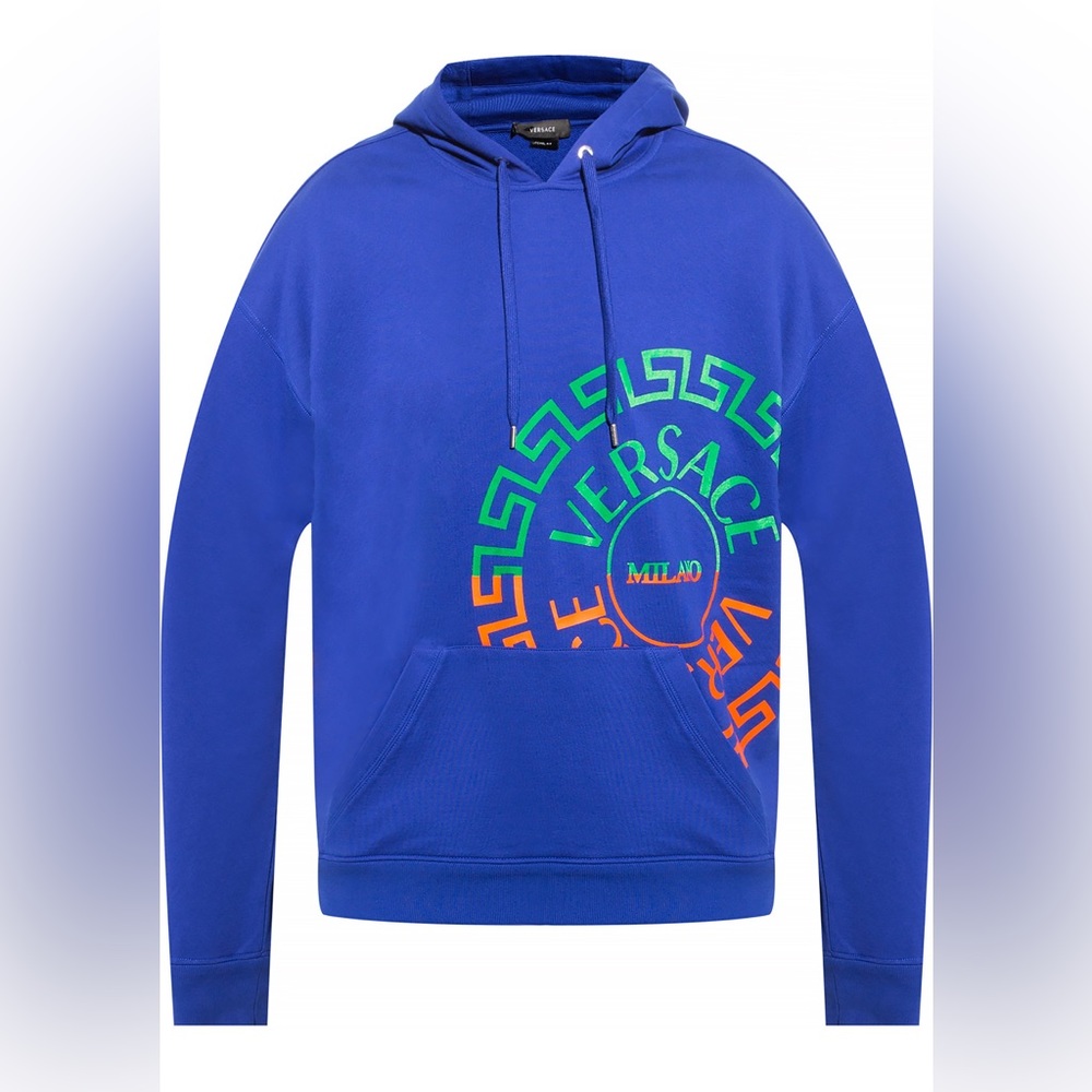 VERSACE Men’s blue hoodie
